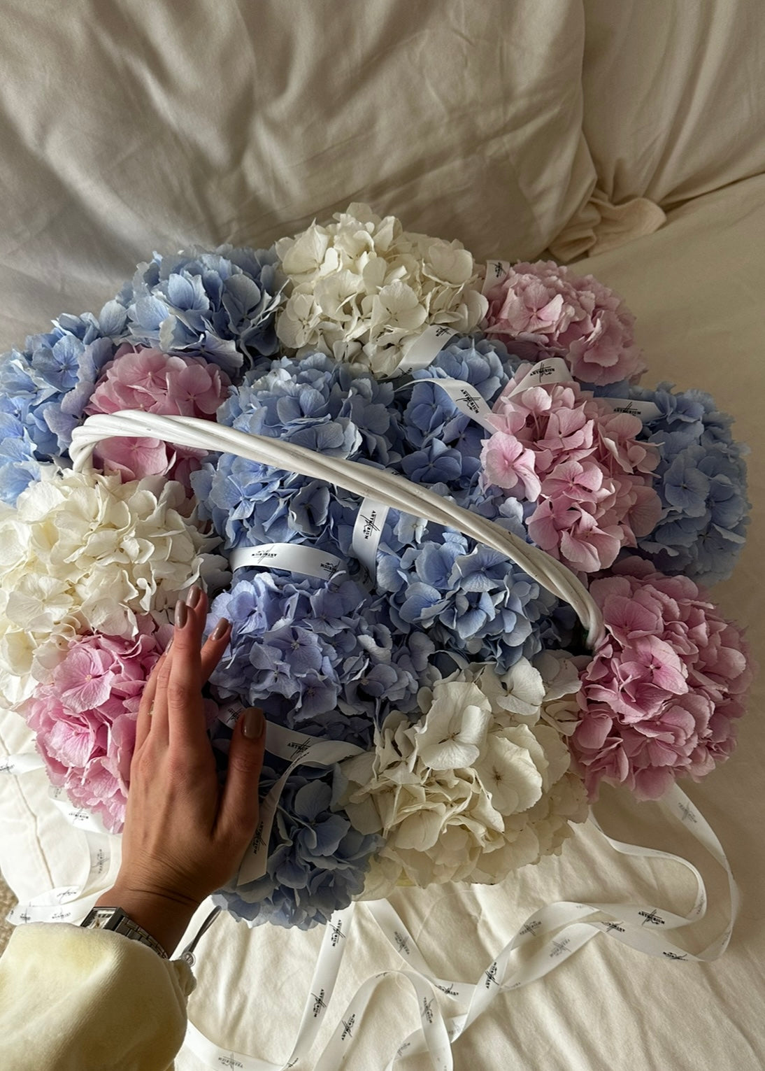 Hydrangea Basket “Forever in My Heart”