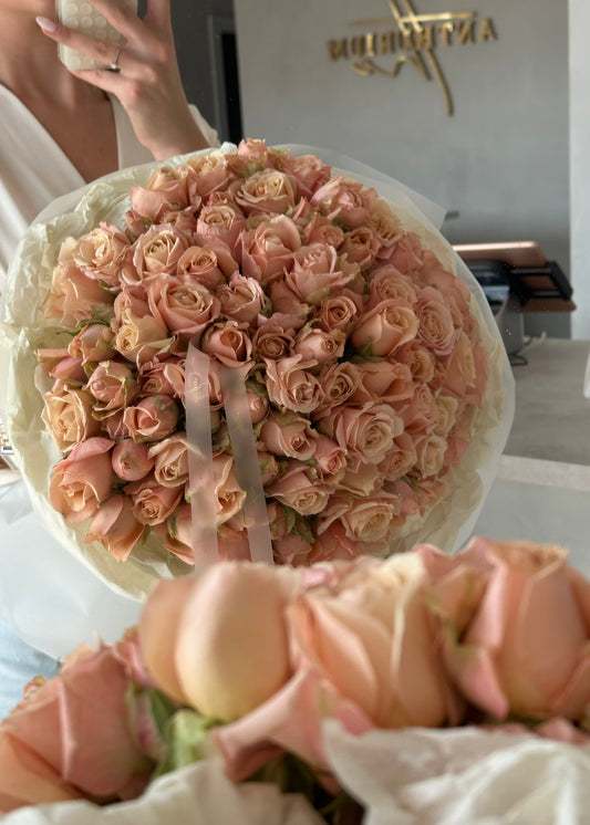 Mono Bouquet of Spray Roses “Fall Feels”