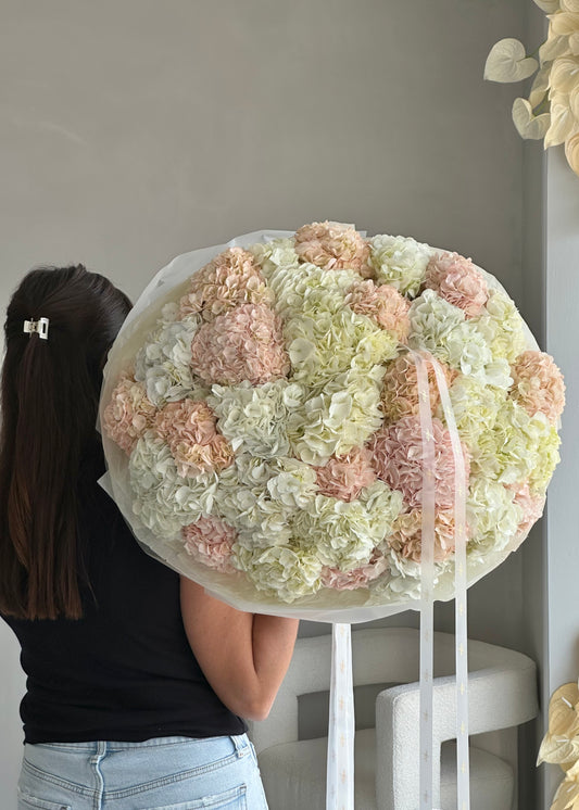 Mono Bouquet of Columbian Hydrangeas